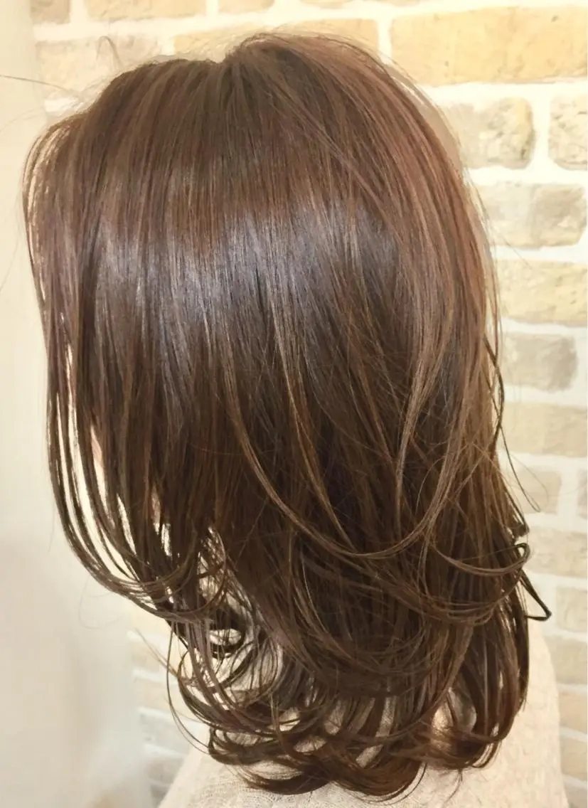 ミディアム カラー 髪質改善 LIME 長野駅のヘアスタイル