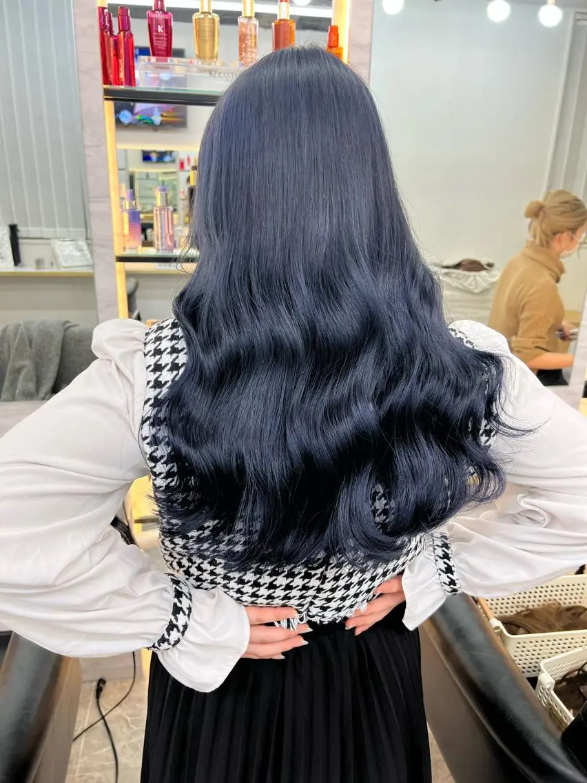 ロング 韓国風ヘア ヘアカラー JIL BLAN千葉 代表 Toshikiのヘアスタイル