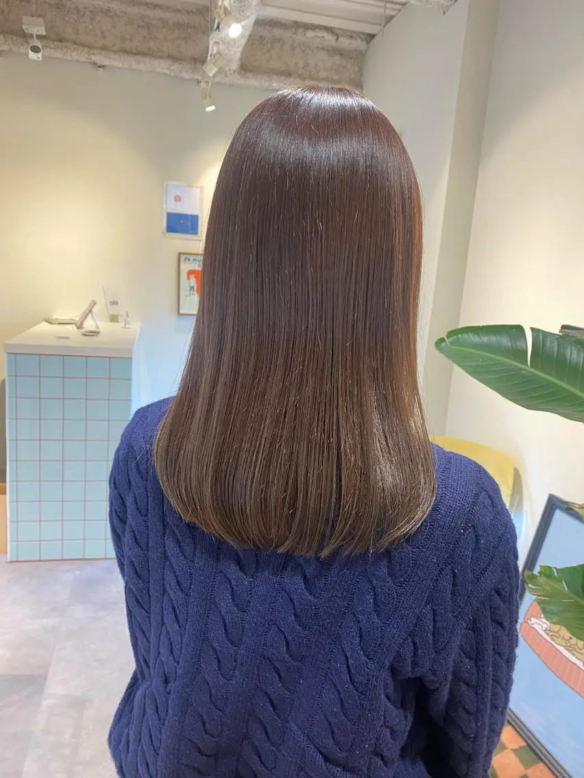 ミディアム カラー 当日予約大歓迎💗 依田瑞希のヘアスタイル