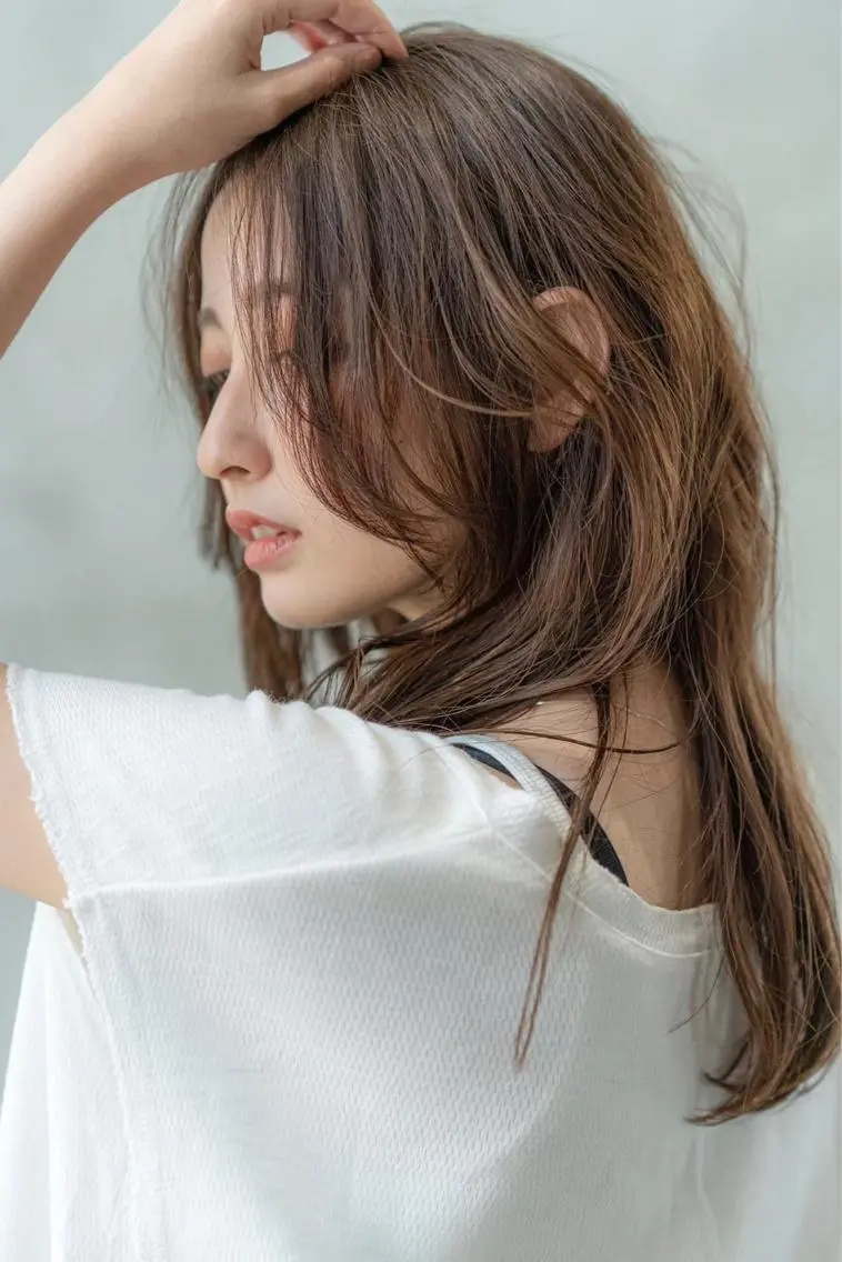 ミディアム カラー カット ヘアカラー トリートメント 🉐レイヤー/塩見 弘樹🉐渋谷のヘアスタイル