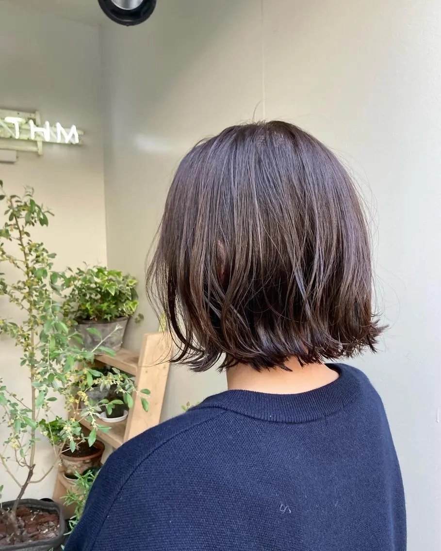 ショート カラー ブリーチ デザインカラー グレージュ インナーカラー ブリーチなしカラー ✂︎岡根 京花✂︎のヘアスタイル