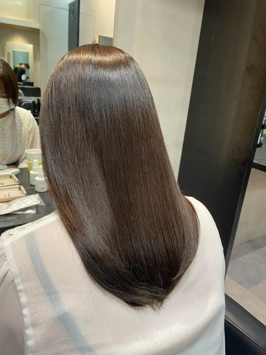 セミロング カラー ヘアカラー トリートメント カットモデル募集 ミネのヘアスタイル