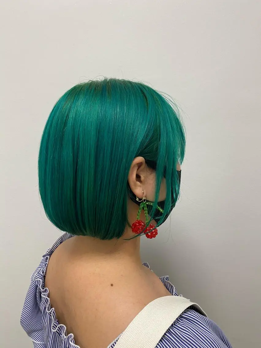 セミロング カラー ヘアアレンジ 韓国風ベージュ🤎 赤みなし🌿横浜🤎のヘアスタイル
