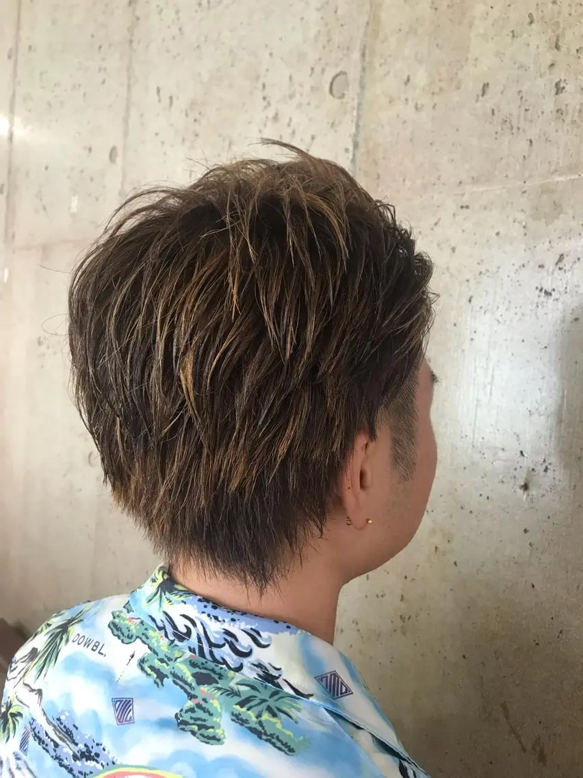 カラー メンズ 一ノ瀬 蘭のヘアスタイル