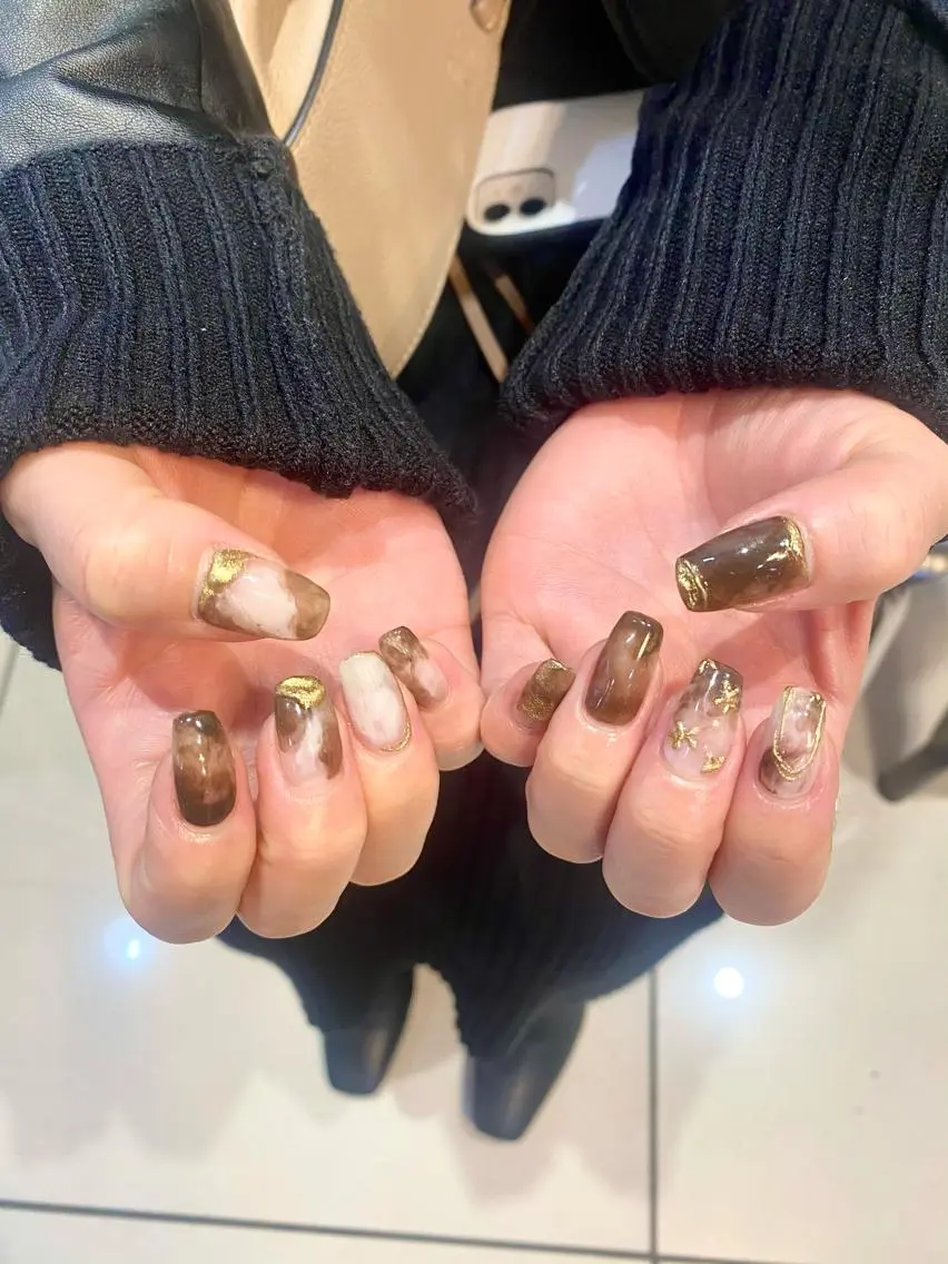 ネイル ニュアンスネイル ハンドネイル ∴Sanae. ∴ トータルビューティーのマツエク・マツパデザイン