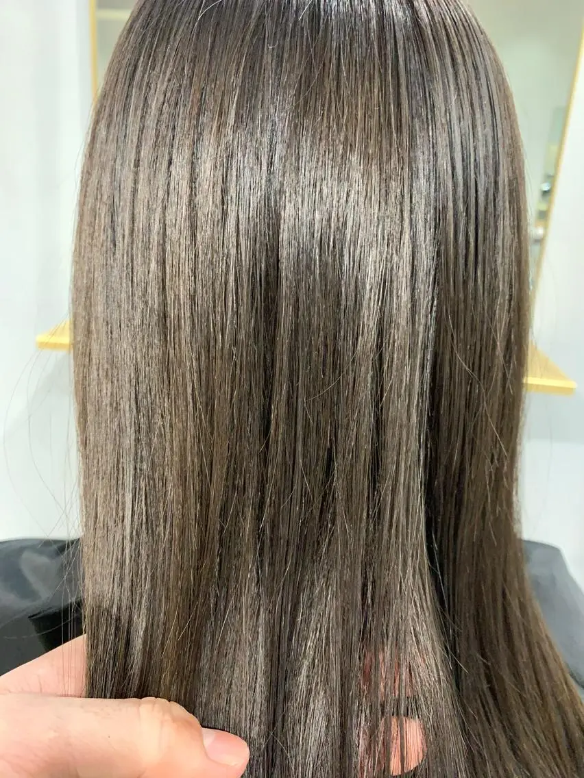 セミロング カラー ヘアアレンジ ボブパーマコテ巻き風 パーマNo1深江秀平のヘアスタイル