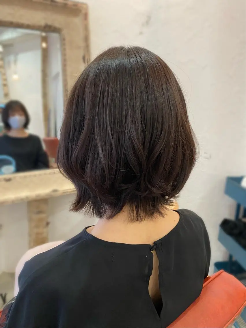 ミディアム 🍑もも 🍑のヘアスタイル