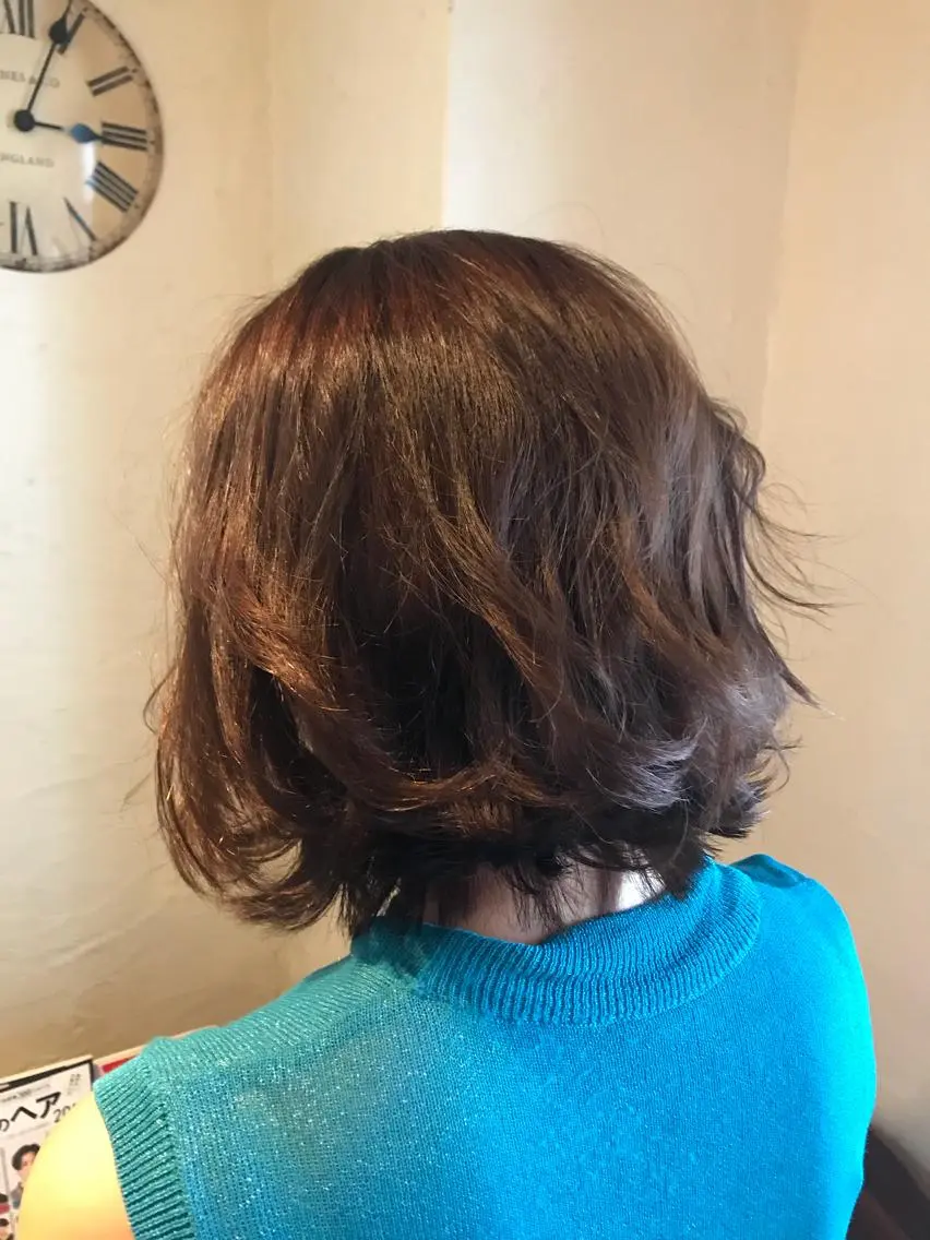 ミディアム ヘアカラー トリートメント ヘッドスパ 青木 啓輔のヘアスタイル