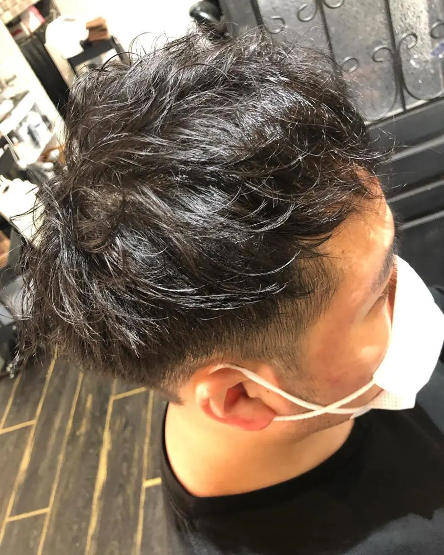 ミディアム カラー ミディアムパーマ 30･40代支持率◎ 白髪ぼかし/うる艶髪のヘアスタイル