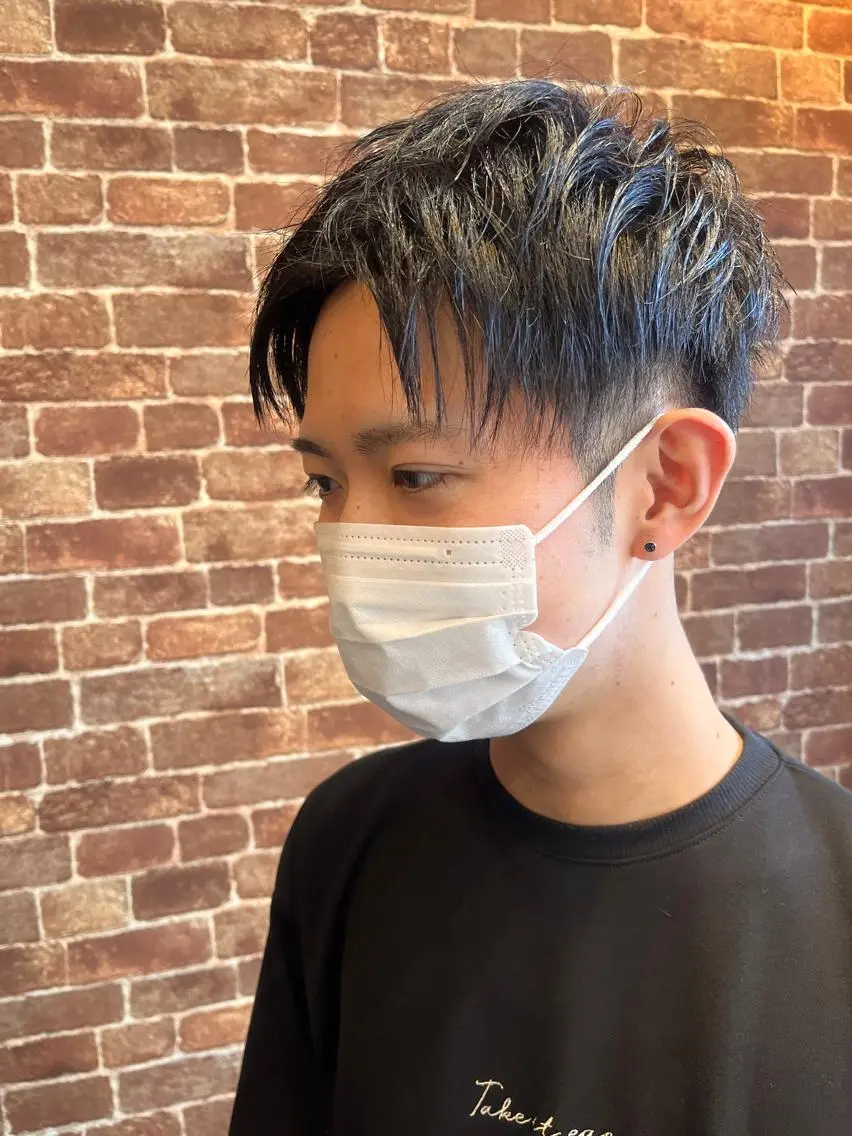 ショート カラー パーマ ヘアアレンジ メンズ キッズ ネイル マツエク・マツパ アイブロウ メンズブリーチ メンズハイライト メンズインナーカラー メンズ韓国風 ブリーチ 久木原 ゆりのヘアスタイル