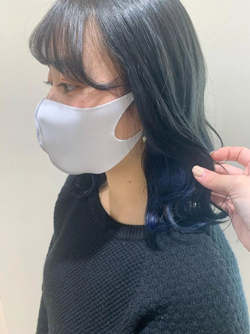 ミディアム カラー ヘアカラー トリートメント 暖色/ブリーチカラー 🎀 M i k uのヘアスタイル