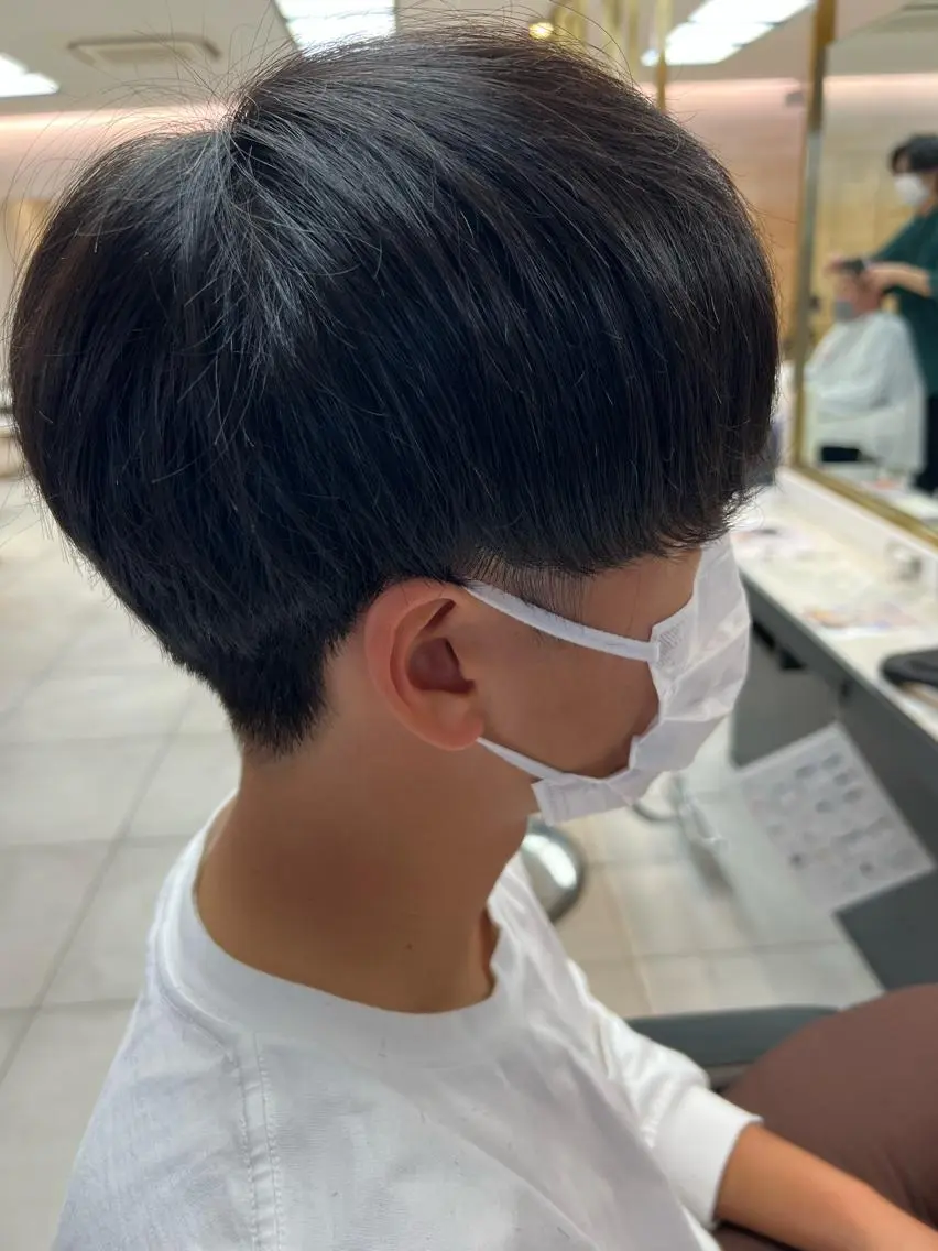 メンズ マッシュ 刈り上げ カット トリートメント ヘアセット 古山 侑東 /シャドウパーマのヘアスタイル