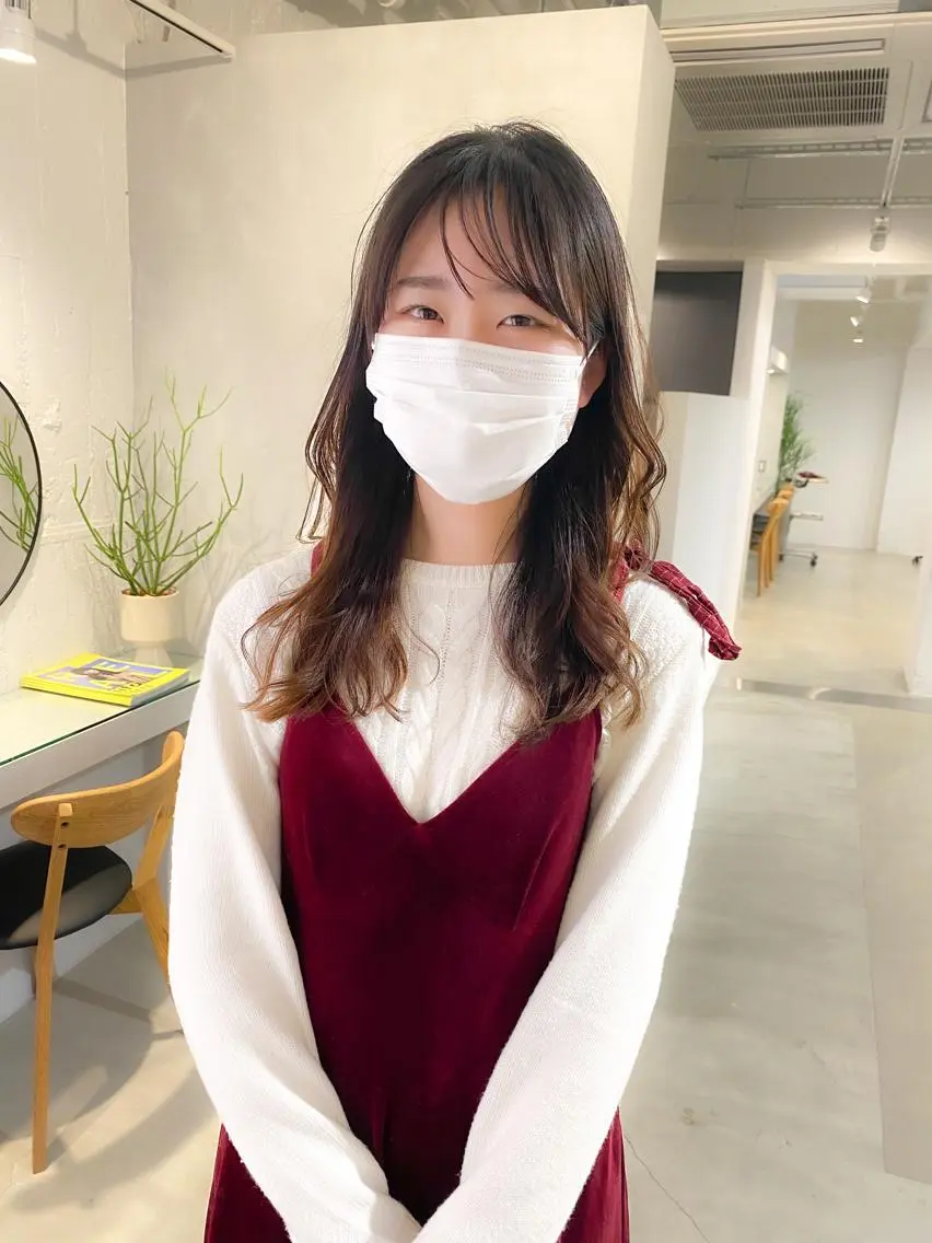 セミロング パーマ セミロングパーマ 韓国風ヘア デジタルパーマ カット パーマ トリートメント レイヤーカットのプロ 大人ヘア宮森貴志のヘアスタイル