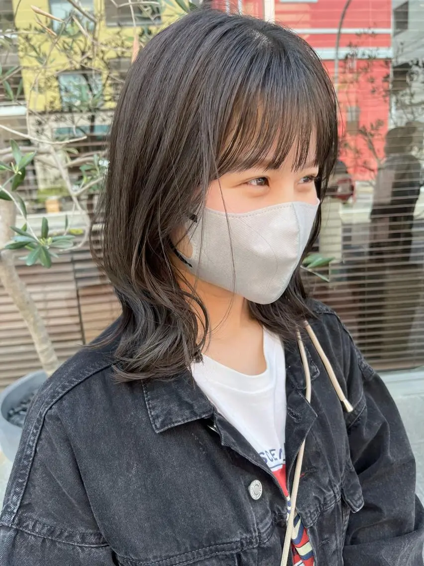 ミディアム カラー ヘアアレンジ カット ヘアカラー トリートメント 溝口 ひなこのマツエク・マツパデザイン