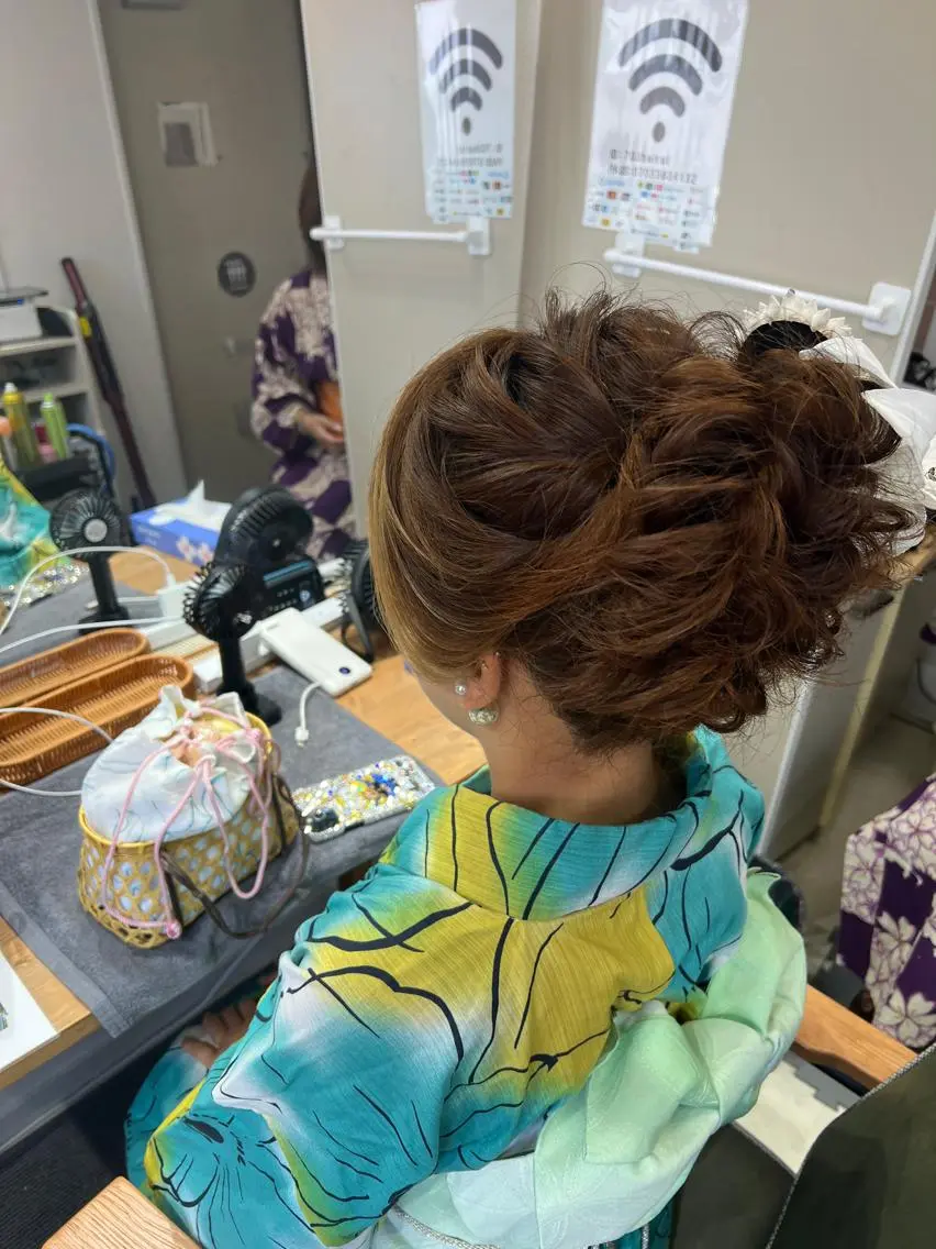 ロング ヘアアレンジ 浴衣 山室 敬義のヘアスタイル