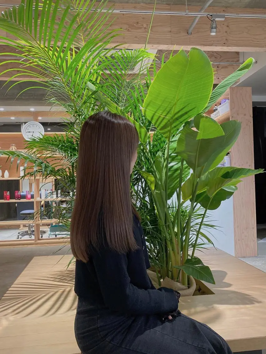 ロング カット 縮毛矯正 トリートメント Libelle hair salonのヘアスタイル