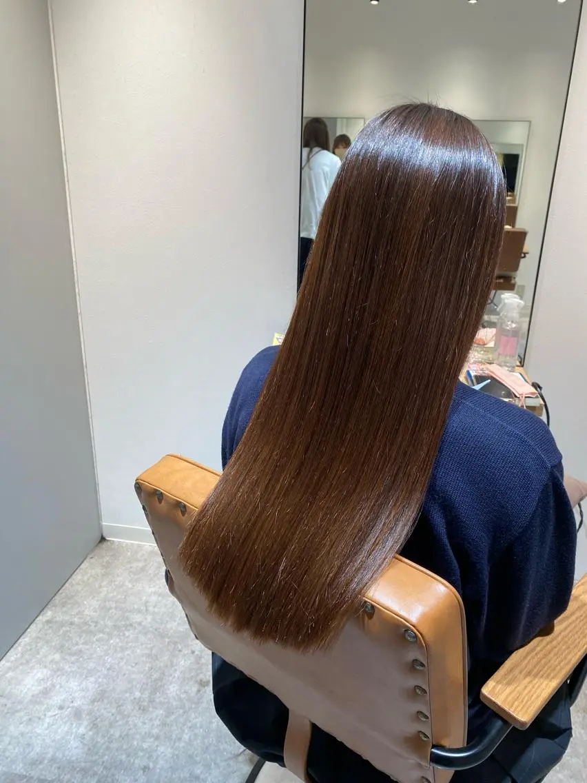 ロング トリートメント カット 縮毛矯正 オスズ 🎀´-のヘアスタイル