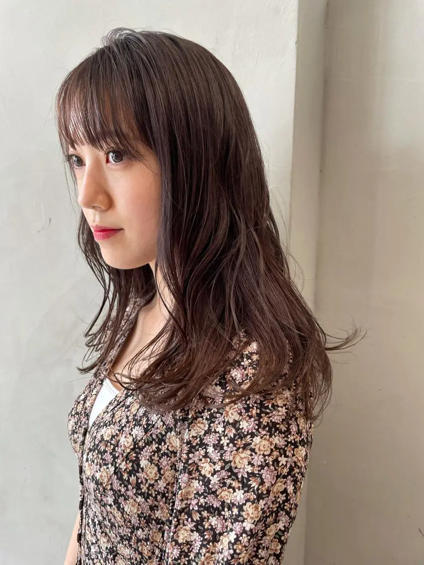 ミディアム カラー ブラウンカラー チョコレートブラウン ヘアカラー ヘッドスパ ヘアセット 圧倒的透明感カラー nana🦕のヘアスタイル