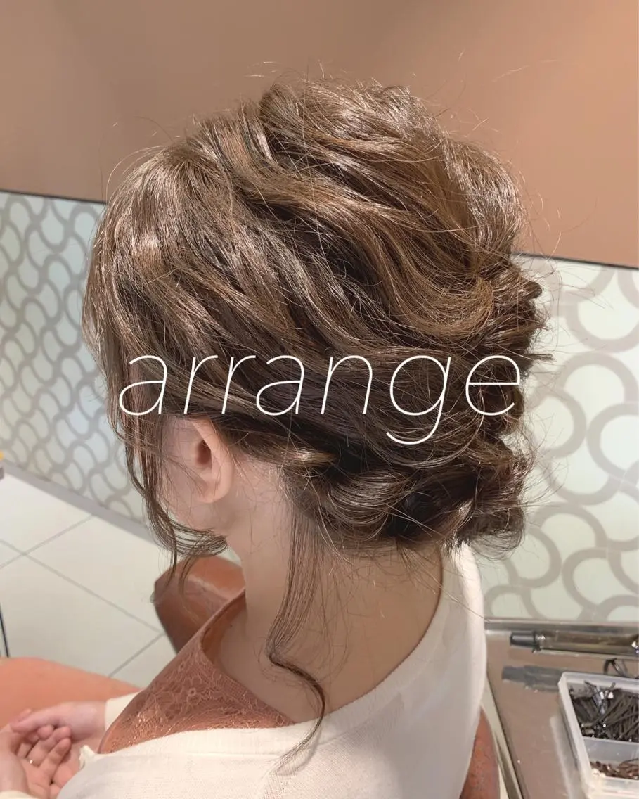ミディアム ヘアアレンジ Hair resort Aiのヘアスタイル