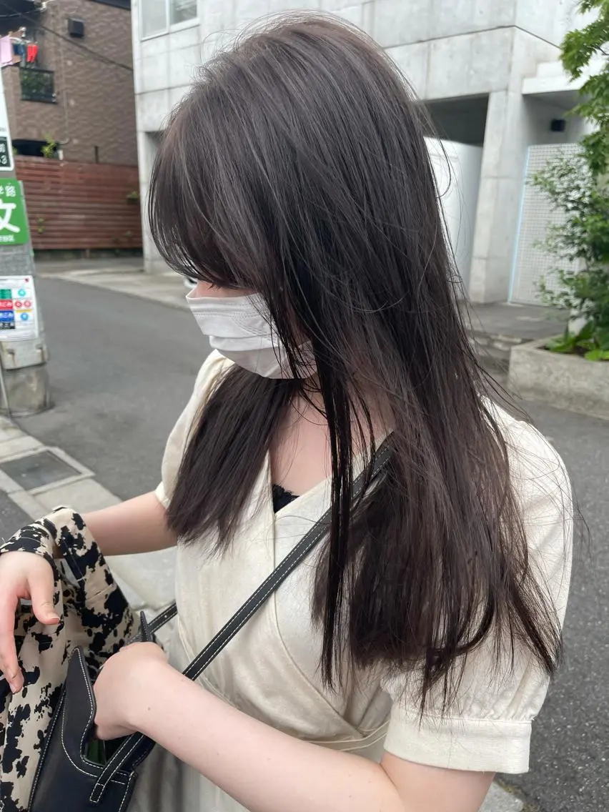 カラー ヘアカラー トリートメント ヘッドスパ ヘアセット 透明感/レイヤー スタイル🤎mamiのヘアスタイル