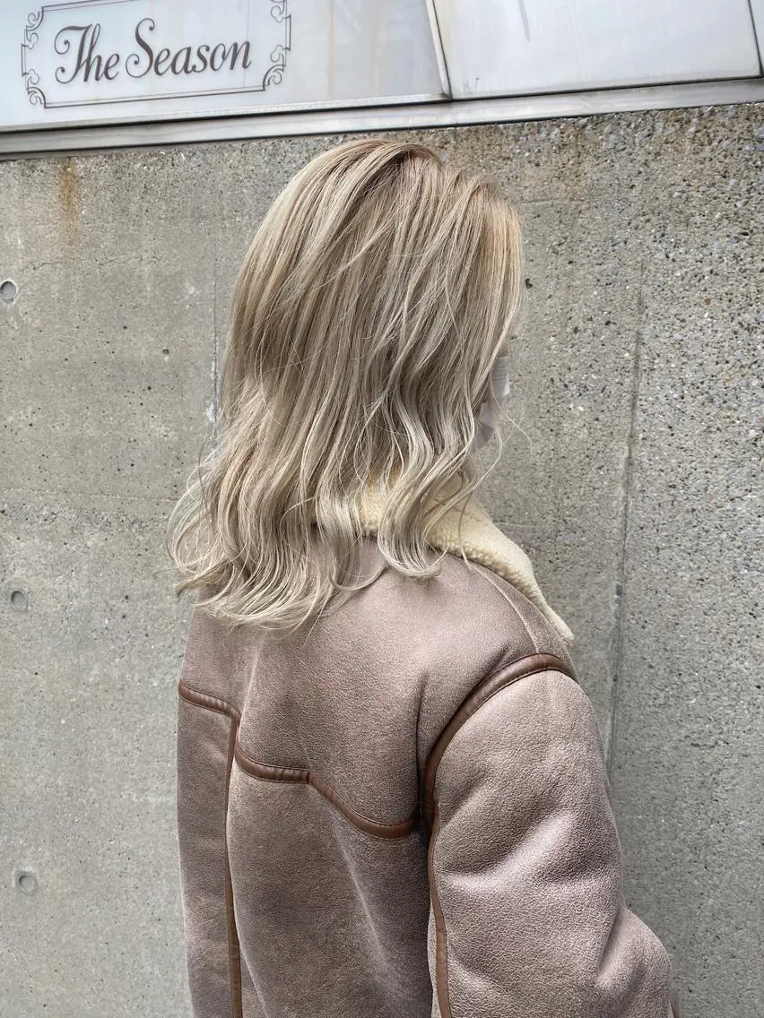 ロング カラー ブリーチ ハイトーンカラー ヘアカラー トリートメント ブリーチ指名 NO1🌈SAKIのヘアスタイル
