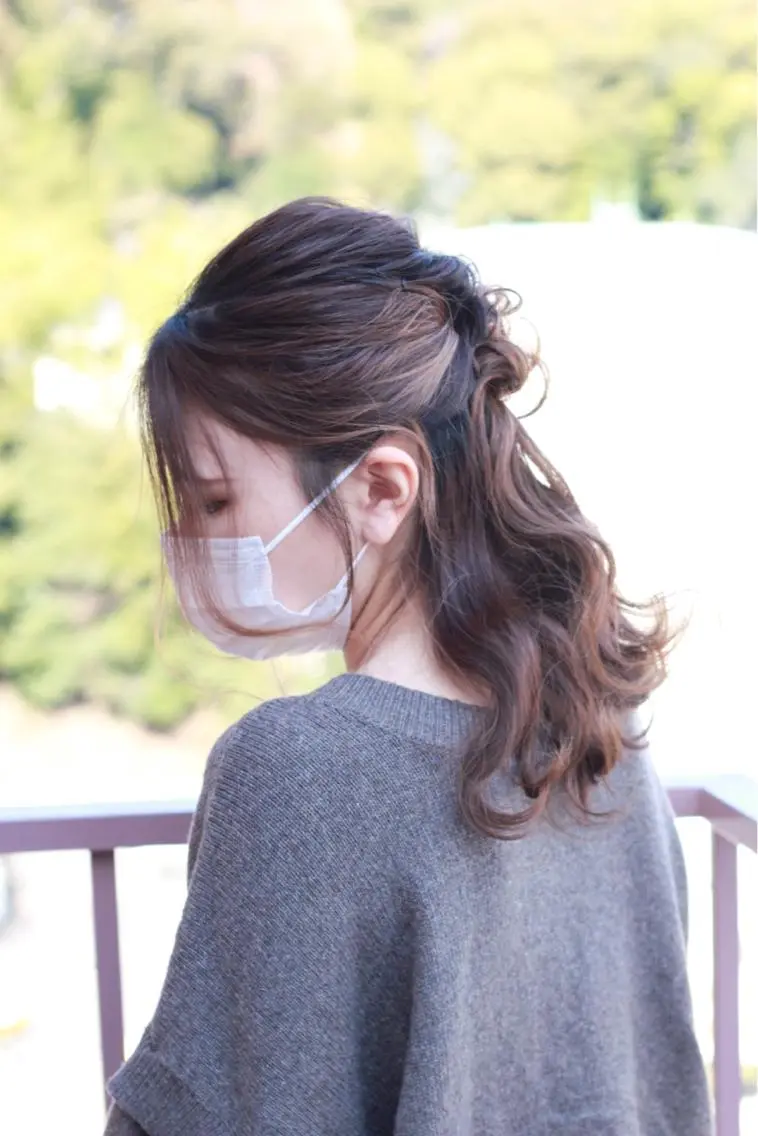 ヘアアレンジ ハーフアップ 結婚式・ブライダル ヘアセット Viage （ビアージュ）のヘアスタイル