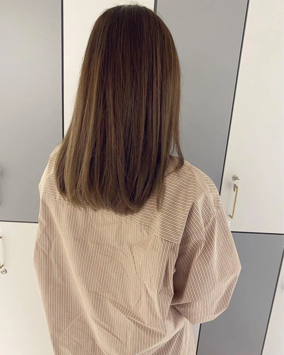 ミディアム カラー アディクシーカラー イルミナカラー トリートメント LOVESTOIKE 堂本のヘアスタイル