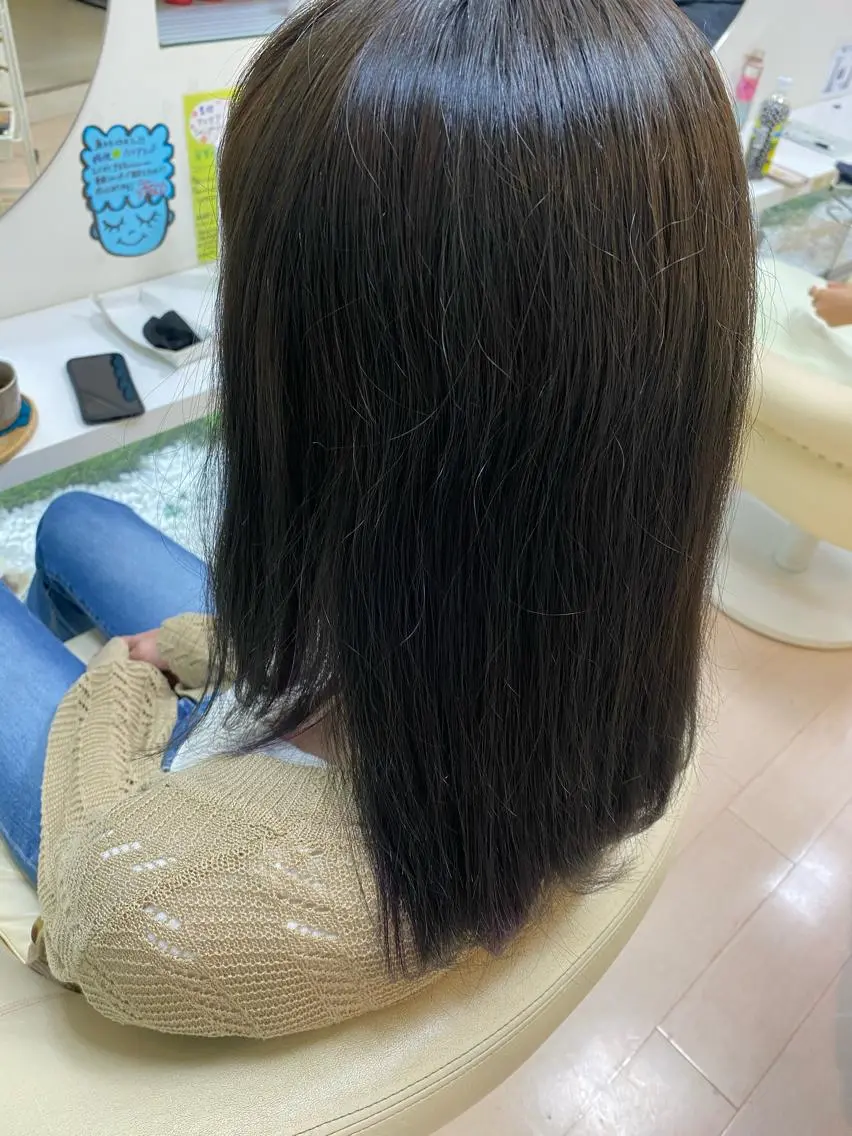 セミロング カラー おん眉美容師eMu✄ yuka‪🤍のヘアスタイル