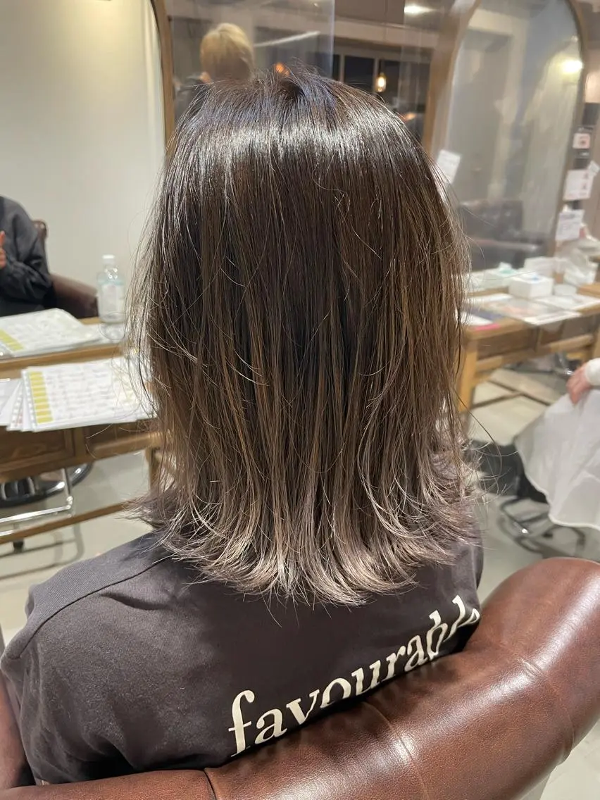 ショート カラー パーマ ヘアアレンジ キッズ ヘアカラー トリートメント 韓国♡ハイライト ♡YURIのヘアスタイル
