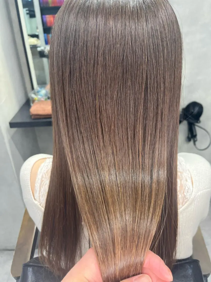 ロング ボブ 髪質改善 トリートメント ウルフカット ヘアカラー 縮毛矯正 👑最高級エクステ 👑新宿/タイセイのヘアスタイル