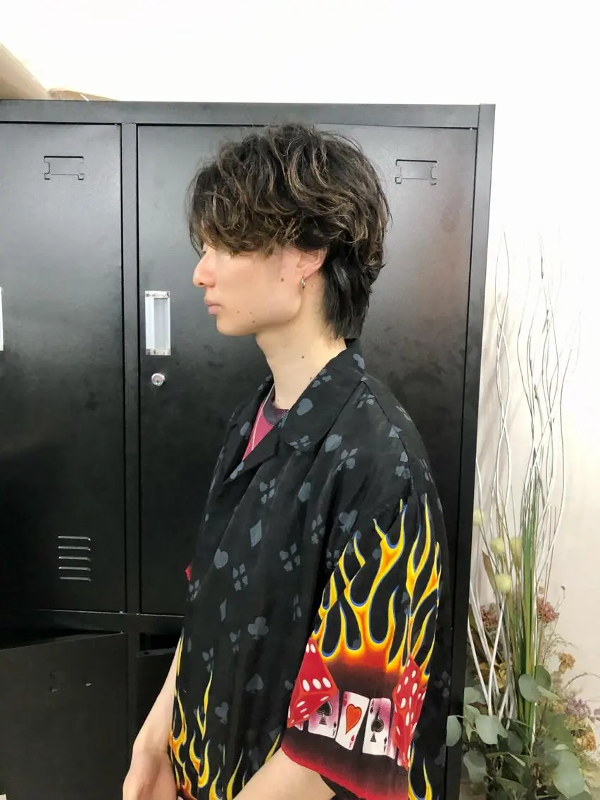 ショート カラー パーマ ヘアアレンジ メンズ キッズ ネイル マツエク・マツパ メンズバレイヤージュ メンズブリーチ メンズハイライト メンズインナーカラー メンズ韓国風 エビスザキレン/メン ズ/心斎橋🌳のヘアスタイル