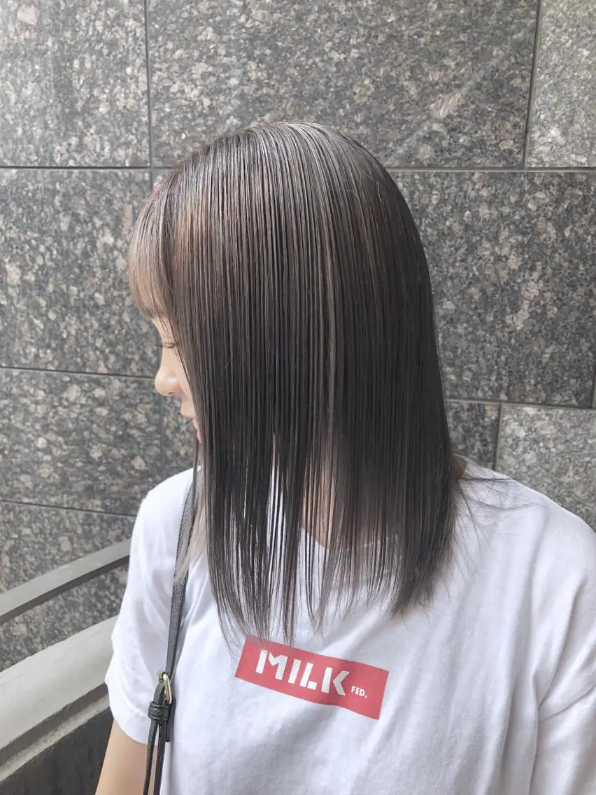 ミディアム カラーアンドケアリタ kitamuuuのヘアスタイル