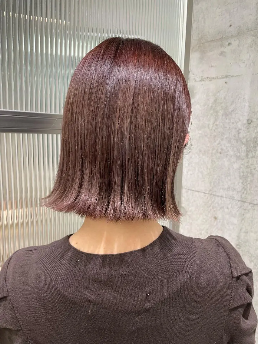 ショート カラー ベージュカラー ブリーチ 透明感カラー グレージュ ラベンダーカラー 藤本 夢@yummekunのヘアスタイル