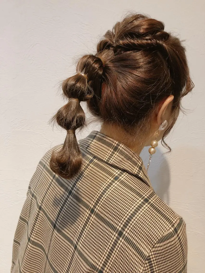 ミディアム カラー ヘアアレンジ トップスタイリスト 🧸中島梨穂🧸のヘアスタイル