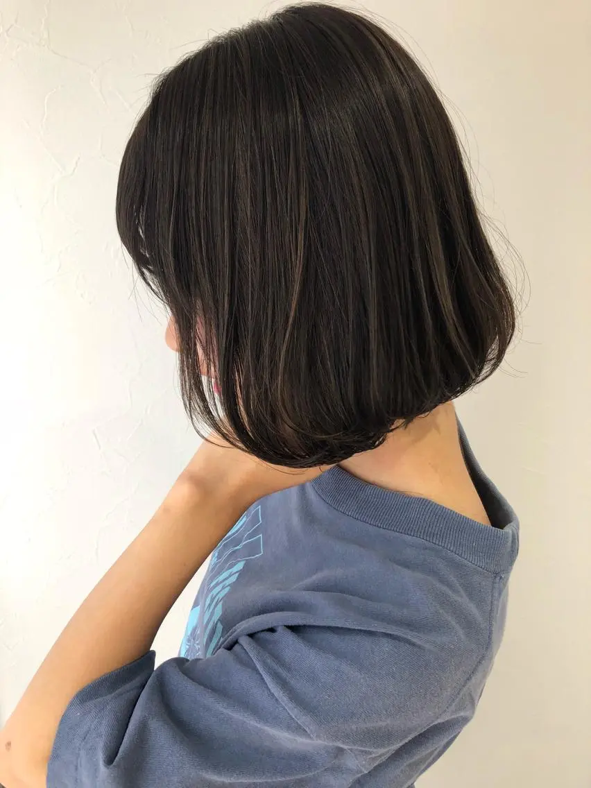 カラー イルミナカラー ボブ 夜23時まで予約🉑 reverieあきらのヘアスタイル