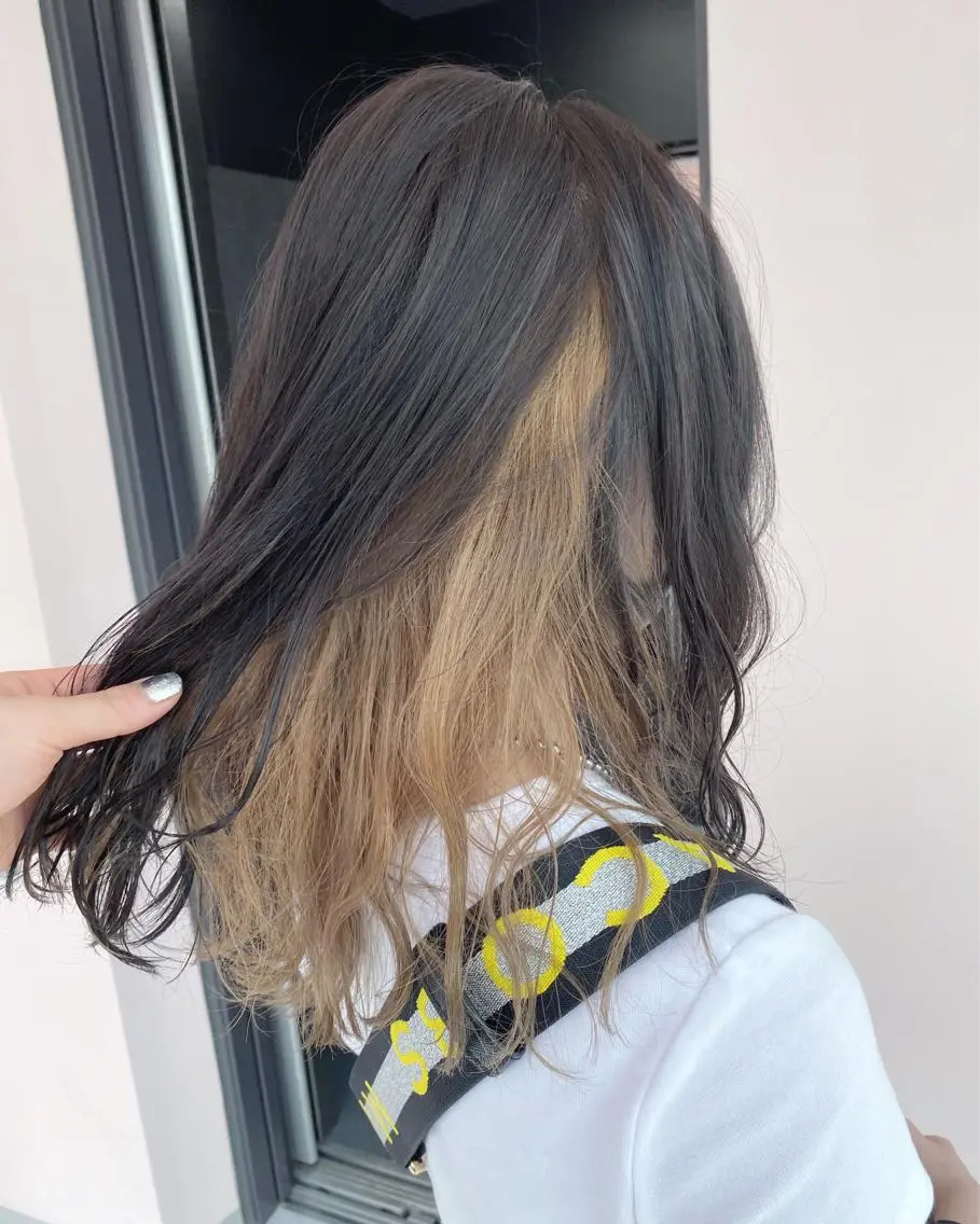 ミディアム カラー ヘアアレンジ ヘアカラー 𓍯韓国style/ 髪質改善𓍯中村和希のヘアスタイル