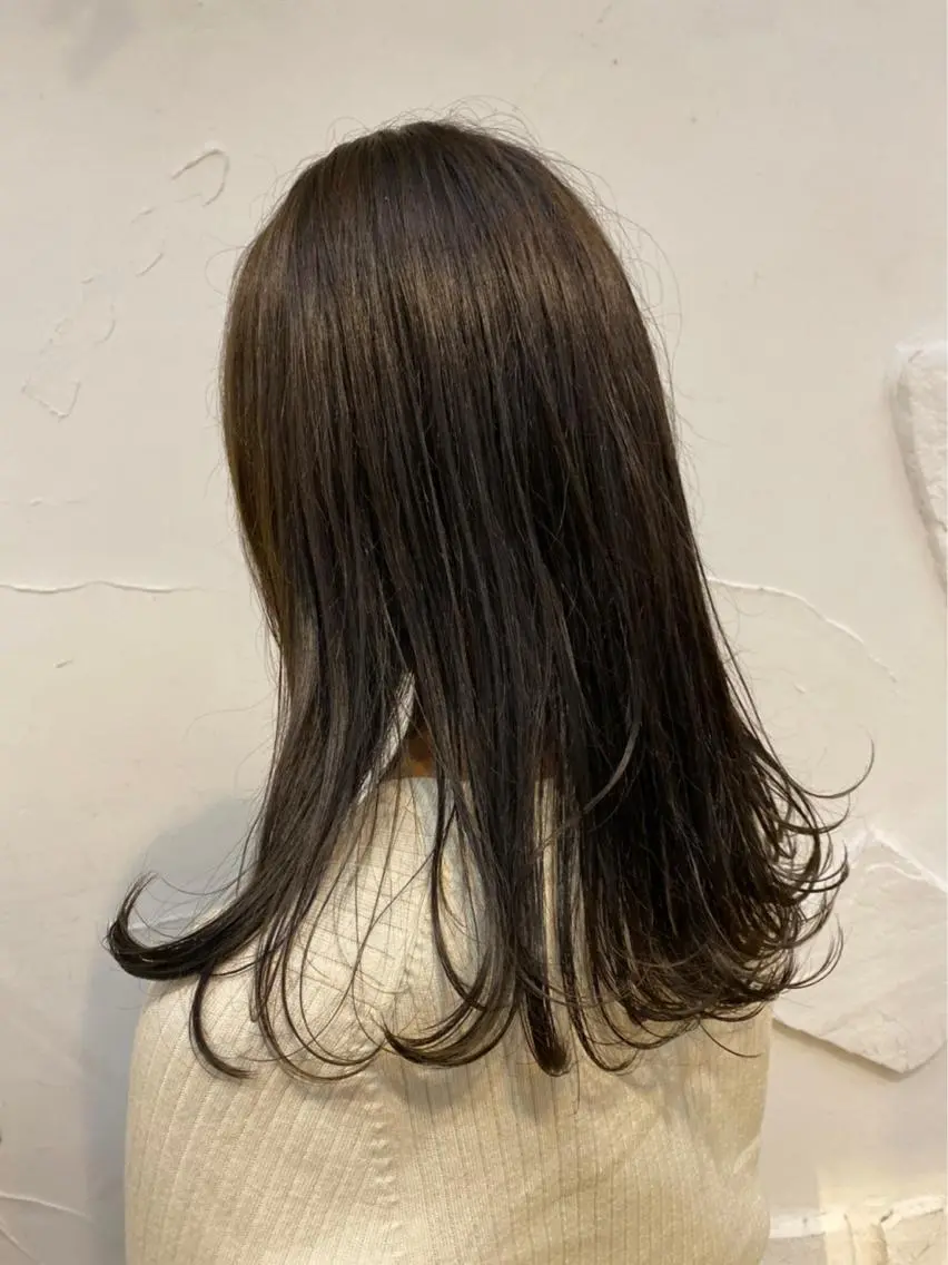 ロング カラー qpula misuzuのヘアスタイル
