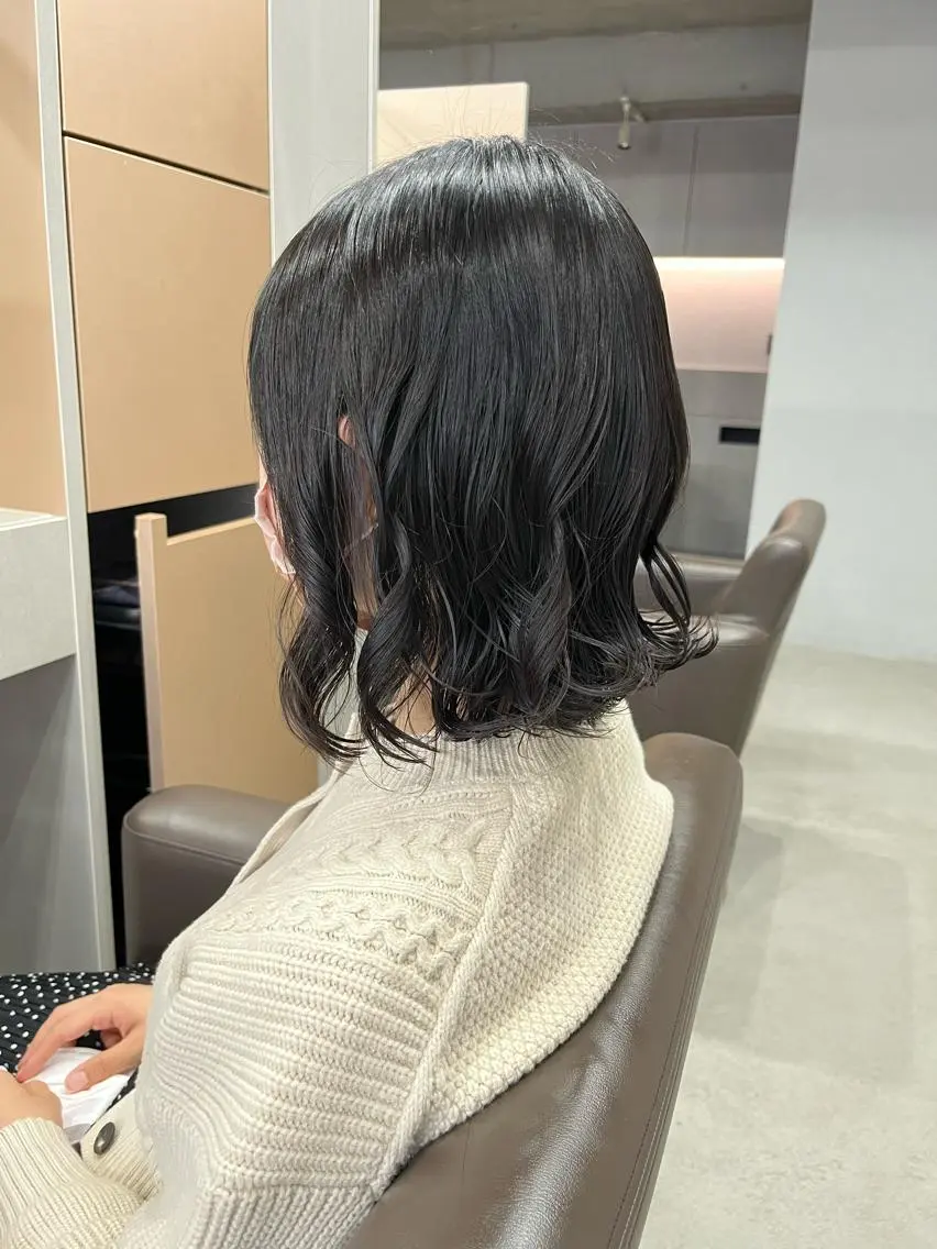 ショート パーマ カット パーマ トリートメント ロングパーマ木村 ボブパーマのヘアスタイル