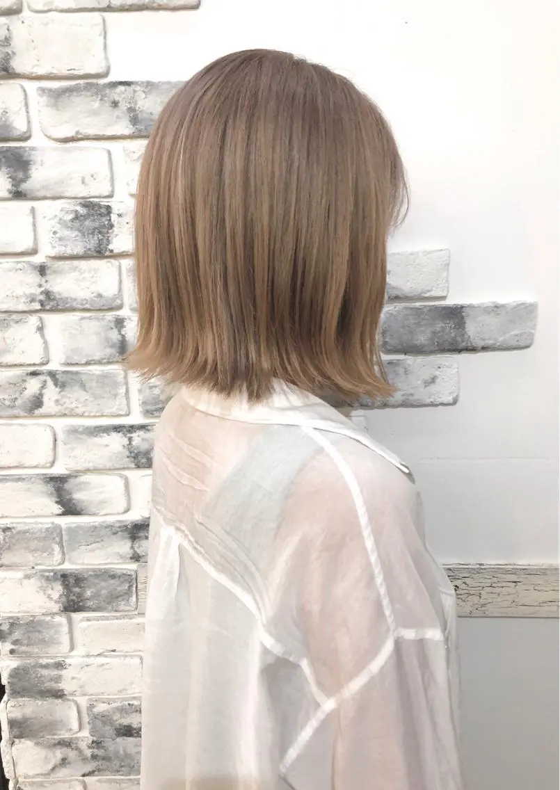 カラー ブリーチ ハイトーンカラー ヘアカラー 後藤 陽花子のヘアスタイル