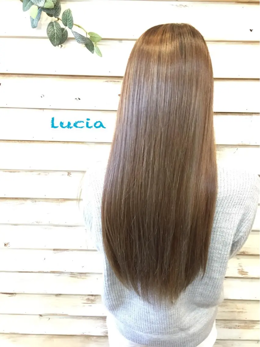 ロング アッシュ ハイライト トリートメント カラー特化サロン茶屋 町Furukuboのヘアスタイル
