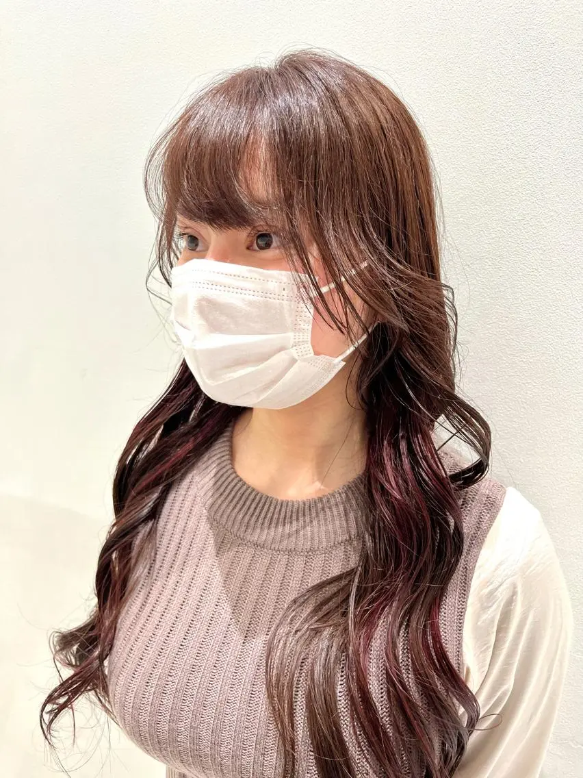 ロング カラー i sのヘアスタイル
