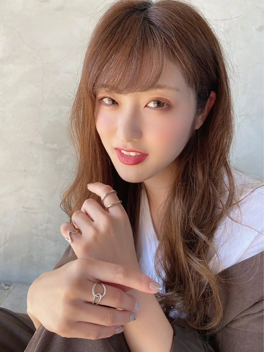 ロング カラー カット ヘアカラー トリートメント 【髪質改善】 夏目結以のヘアスタイル