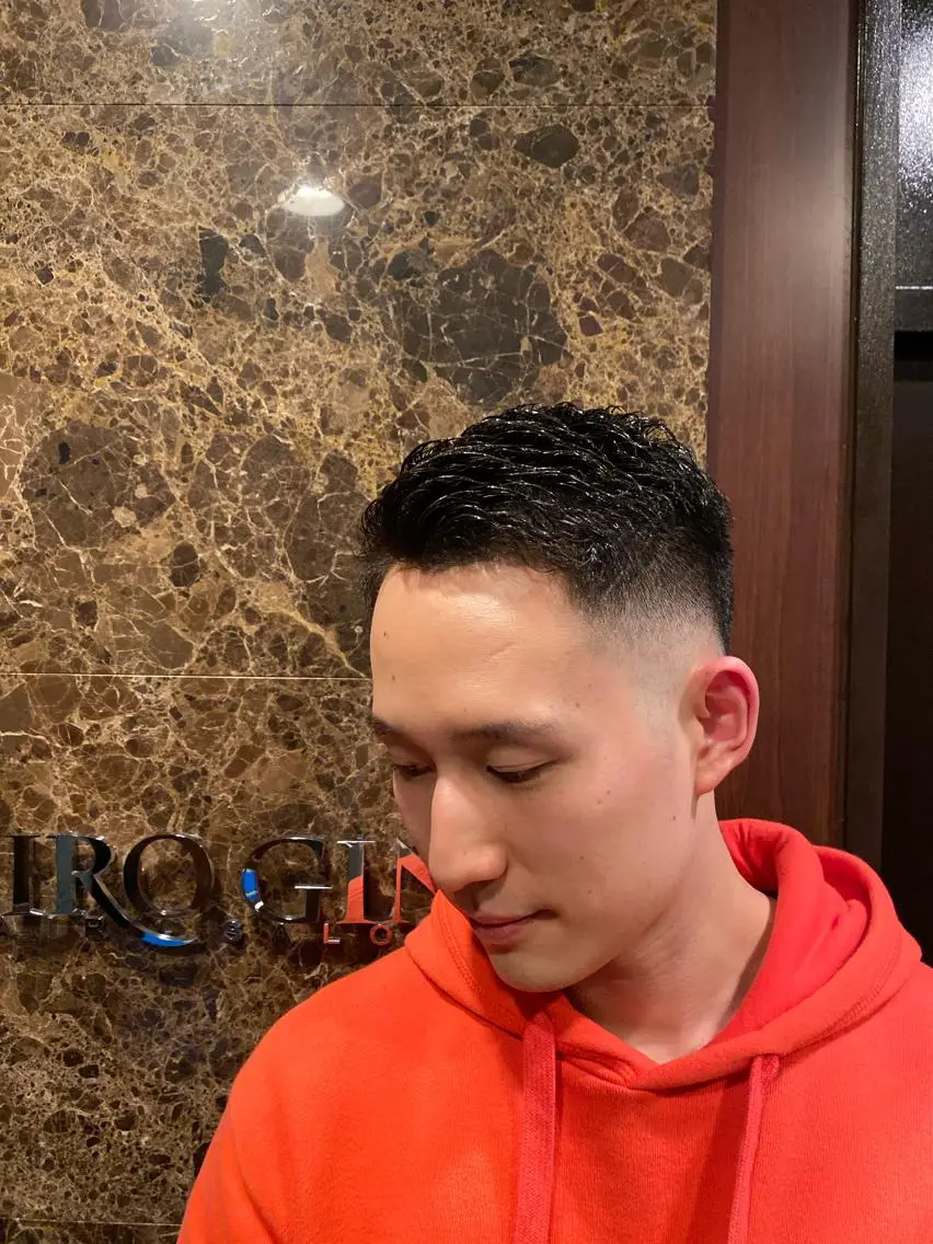 ショート パーマ メンズ HIRO GINZA 銀座一丁目店のヘアスタイル