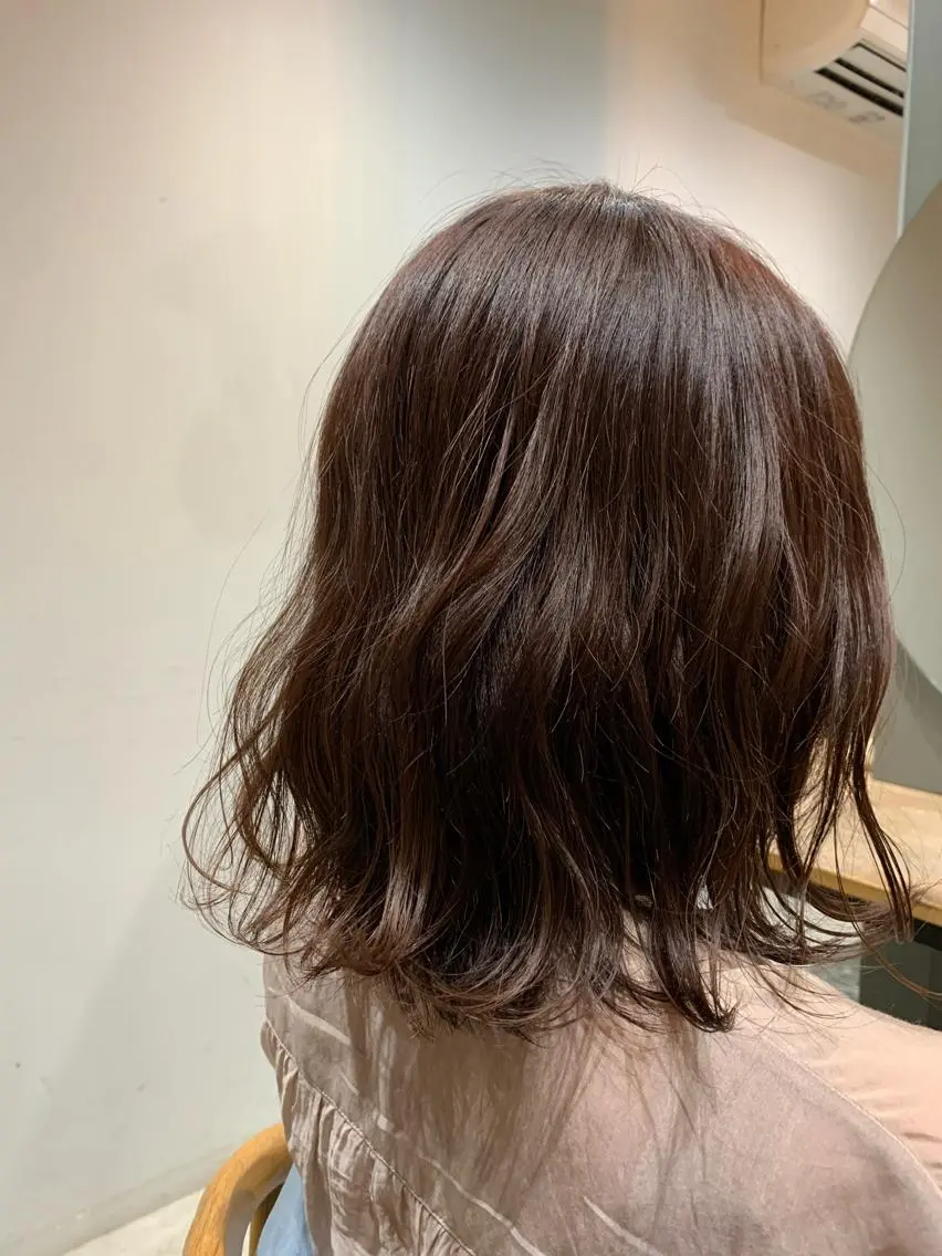 ミディアム カラー ヘアアレンジ ヘアカラー 物井 南帆 （ものいみほ）のヘアスタイル