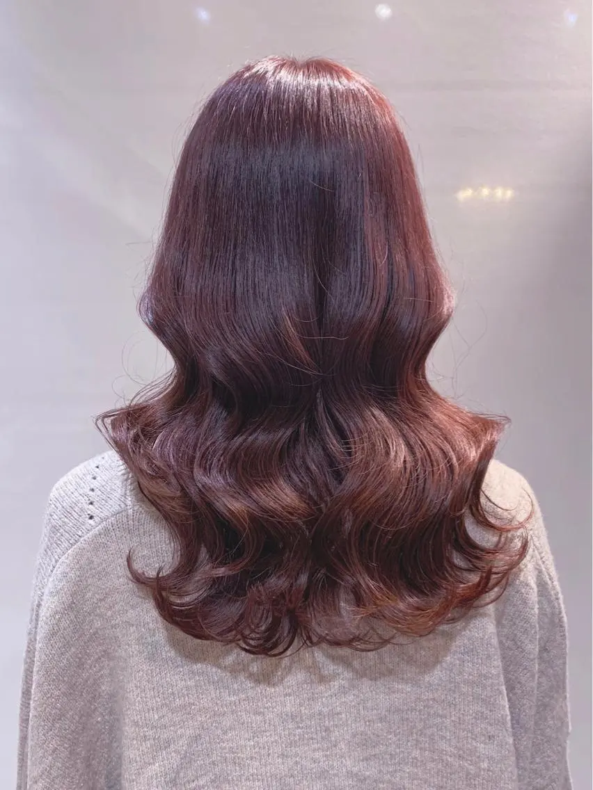 ミディアム カラー ヘアアレンジ 柔らか垢抜けｶﾗｰと ｶｯﾄ🫧ASUKAのヘアスタイル