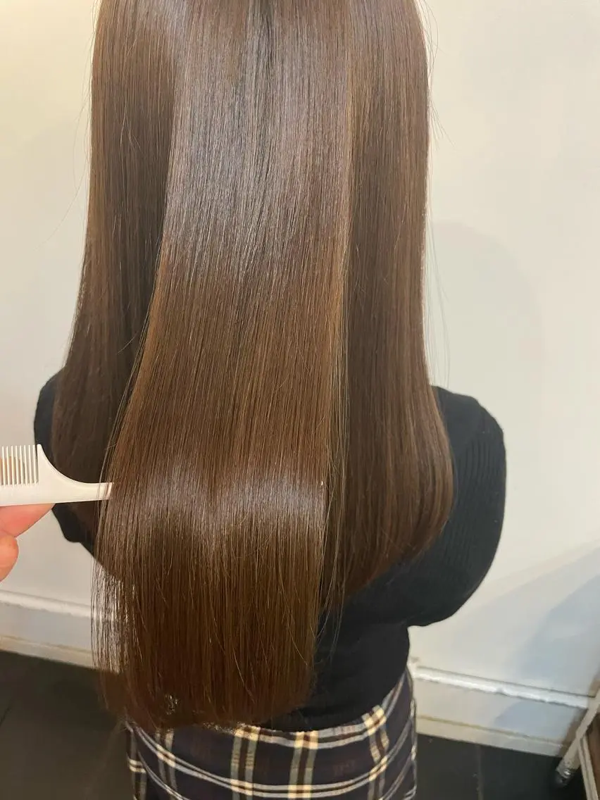 ロング カラー 髪質改善 h a k u 大倉 卓人のヘアスタイル