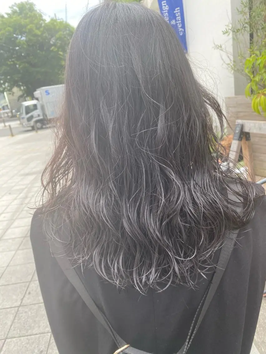 セミロング パーマ セミロングパーマ 髪質改善 大内翔太のヘアスタイル