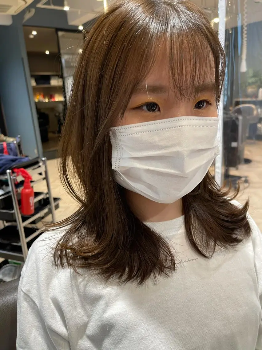 ミディアム 外ハネヘア 西梅田🌿髪質改善 井手　浩太朗のヘアスタイル