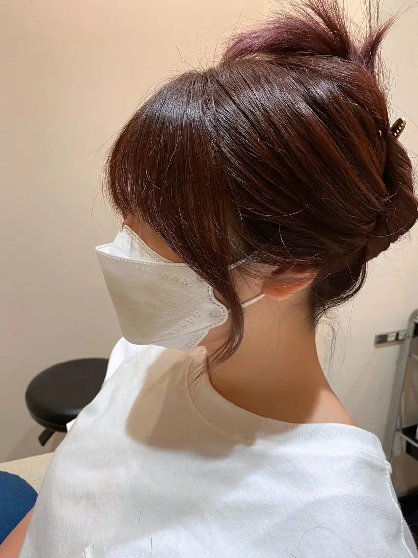 セミロング 顔周りカット 韓国風ヘア 韓国トレンドヘア しゅーやのヘアスタイル