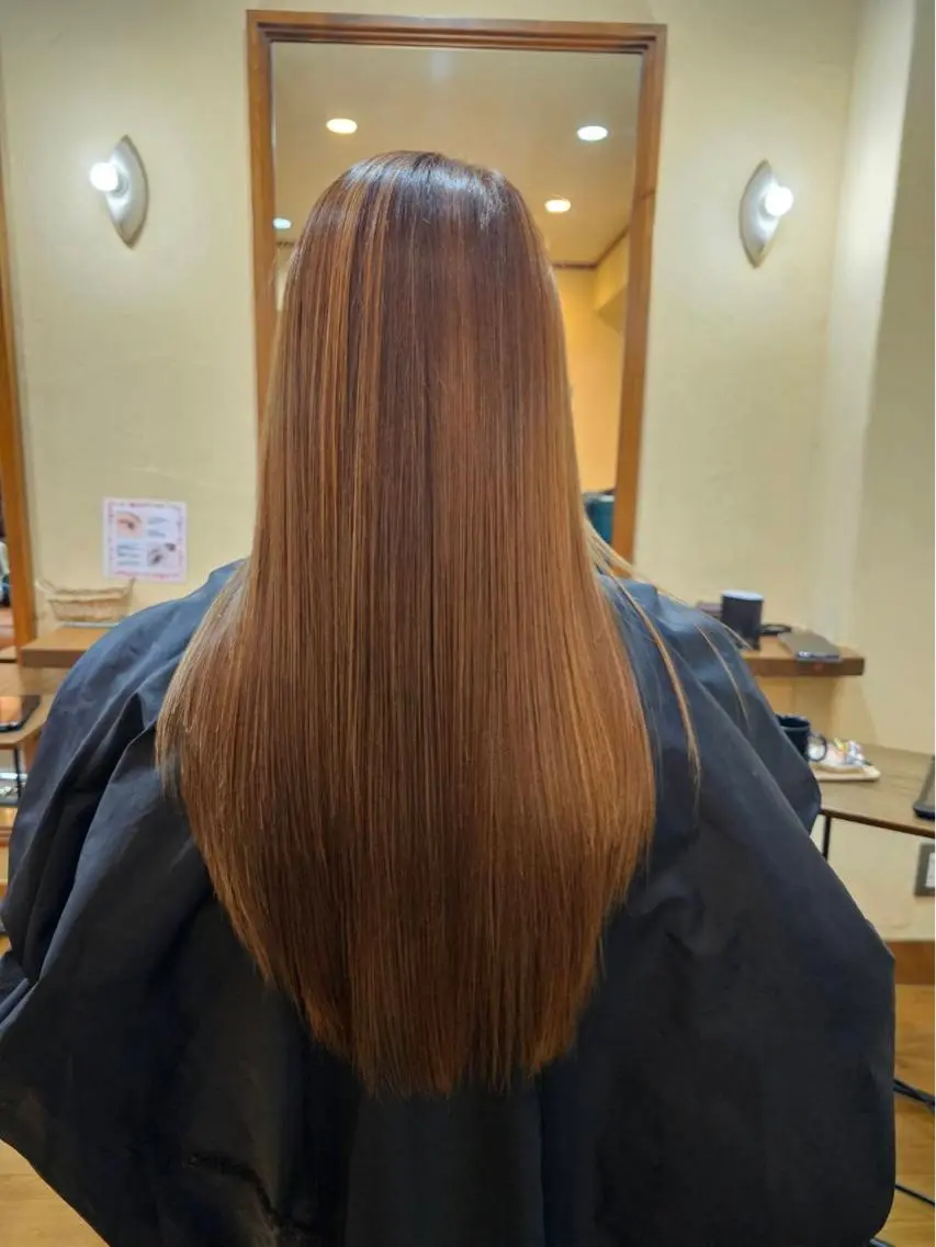 ロング カラー 髪質改善 トリートメント トリートメント 福田 竜士のヘアスタイル